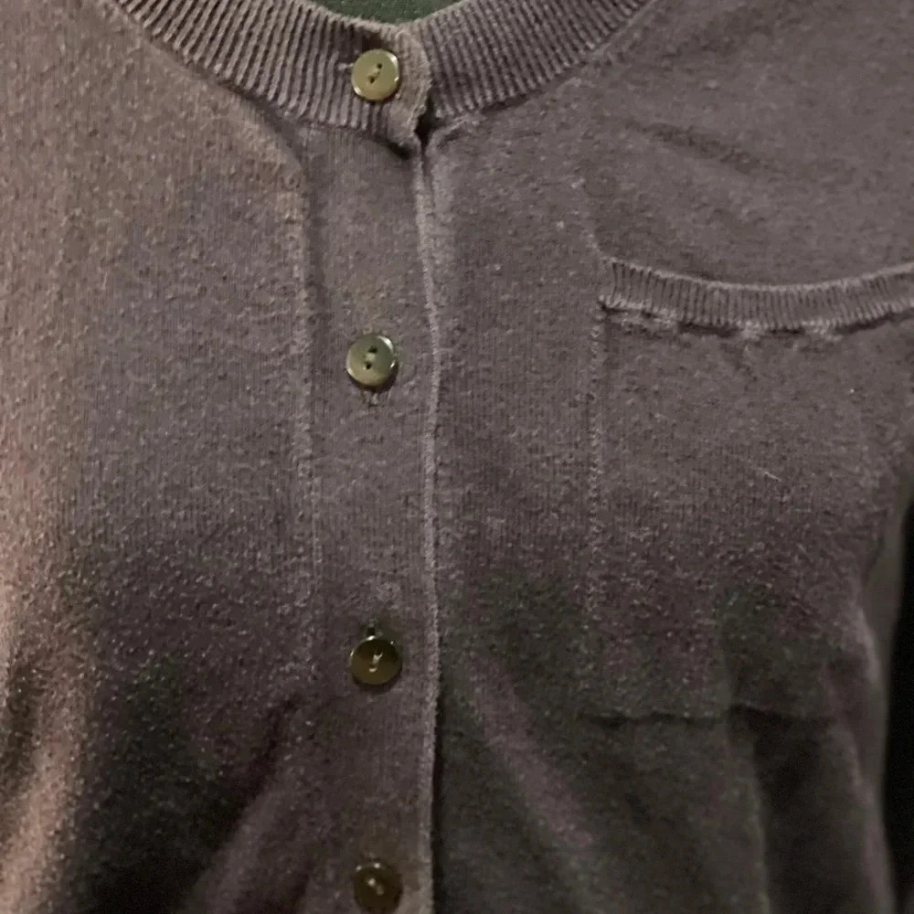 Gap Medium Size Quarter Sleeve Crewneck Cardigan - Picture 2 of 4